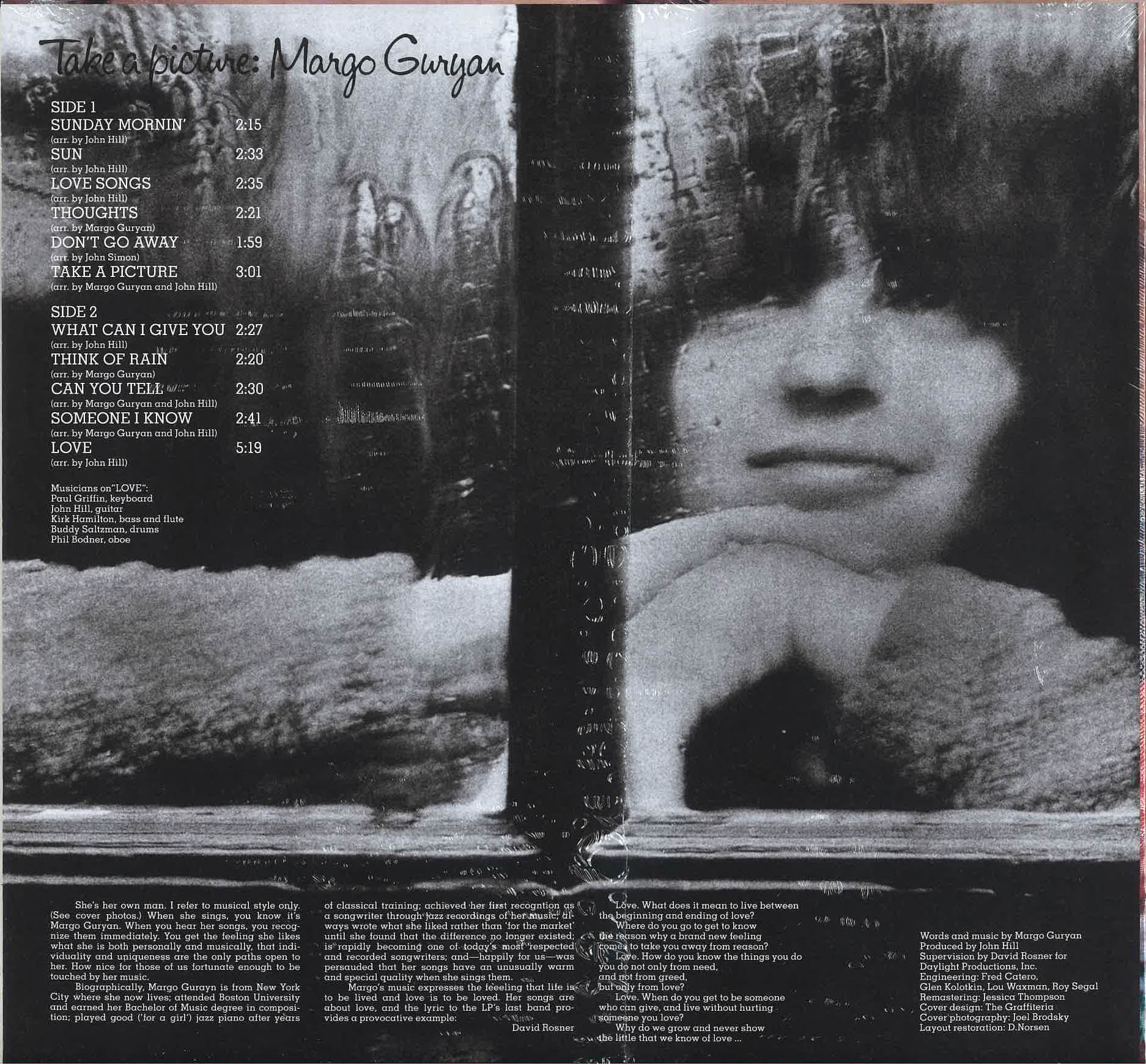 MARGO GURYAN (マーゴ・ガーヤン) - Take A Picture (US 限定復刻「Sun Gold  Opaque（ほほゴールド）VINYL」LP/ New)