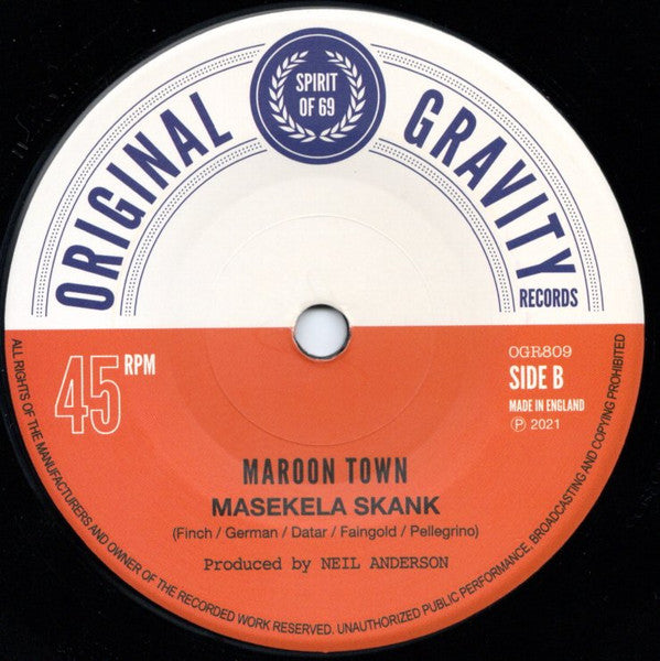 MAROON TOWN (マルーン・タウン)  - Bullit / Masekela Skank (UK 限定 7"/New)