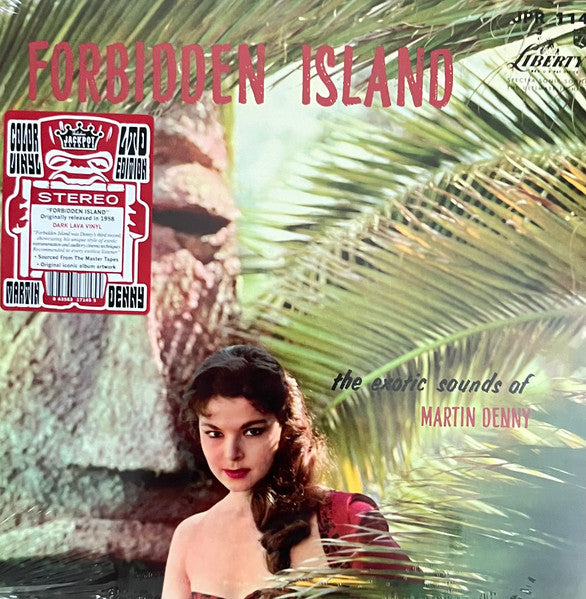 MARTIN DENNY (マーティン・デニー)  - Forbidden Island (US 限定復刻再発「Dark Lava＝レッド・マーブル VINYL」ステレオ LP/New) '58年サード・アルバム