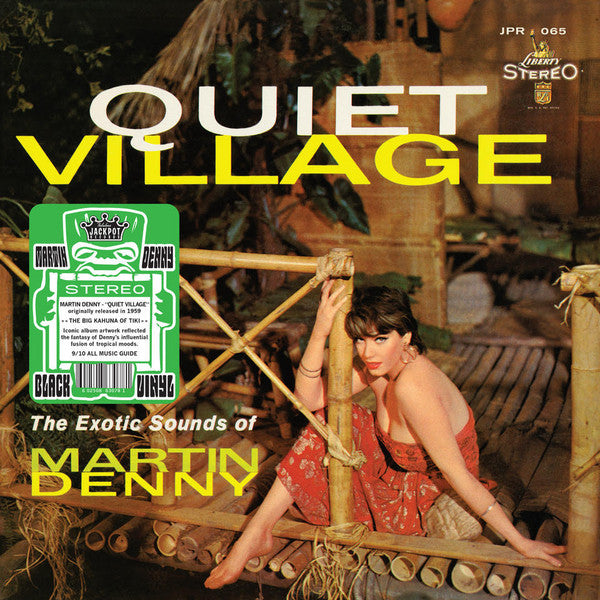 MARTIN DENNY (マーティン・デニー)  - Quiet Village (US 限定復刻再発「黒盤」ステレオ LP/New) '59年名作8作目