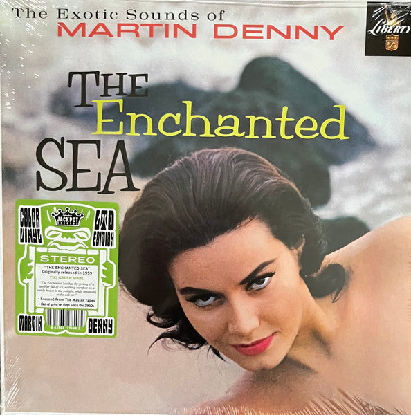 MARTIN DENNY (マーティン・デニー)  - The Enchanted Sea (US 限定復刻再発「Tiki Green（ライトグリーン）VINYL」ステレオ LP/New) '60年9作目