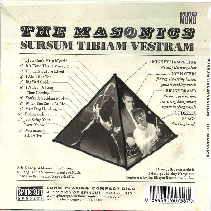 MASONICS, THE  (マーソニックス )  - Sursum Tibiam Vestram (UK カードスリーブ モノラルCD/New)