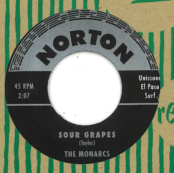 MONARCS, THE / VI-TONES, THE (モナークス / ヴァイ・トーンズ)  - Sour Grapes / Kamikaze  (US 限定再発 7" /廃盤 New)