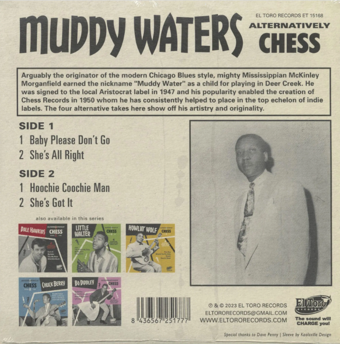 MUDDY WATERS (マディウォーターズ)  - Alternatively CHESS / Baby Please Don't Go +3 (Spain 限定4曲入りジャケ付き「クリア・ブラウン盤」7インチEP/New)