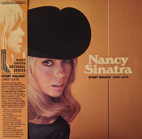NANCY SINATRA (ナンシー・シナトラ)  - Start Walkin' 1965-1976 (US 1000枚限定「カラー（Sunburst オレンジ）VINYL」2xLP+Booklet, Obi/New)