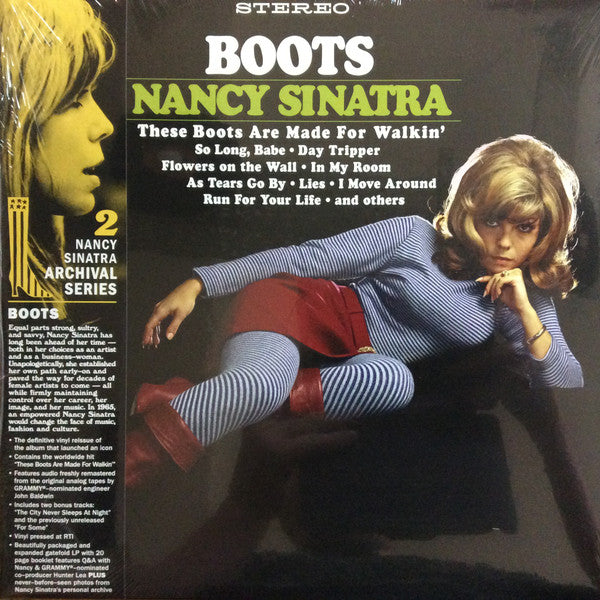 NANCY SINATRA (ナンシー・シナトラ)  - Boots (US 限定復刻リマスター再発「黒盤」LP+帯、本-見開きジャケ/New) '66年デビューアルバム！