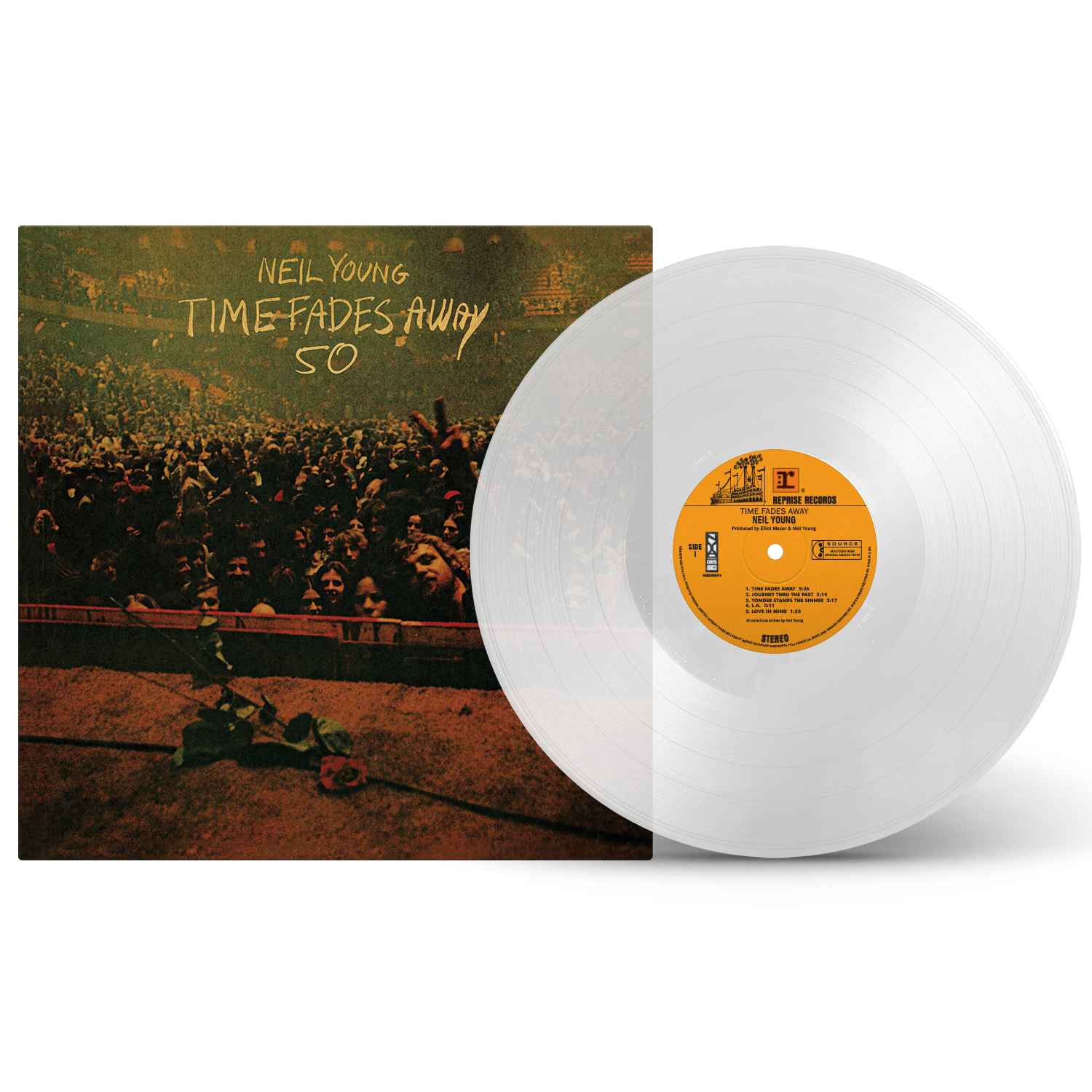 NEIL YOUNG (ニール・ヤング)  - Time Fades Away 50 (EU 発売50周年限定復刻再発「クリア  VINYL」LP/ New)