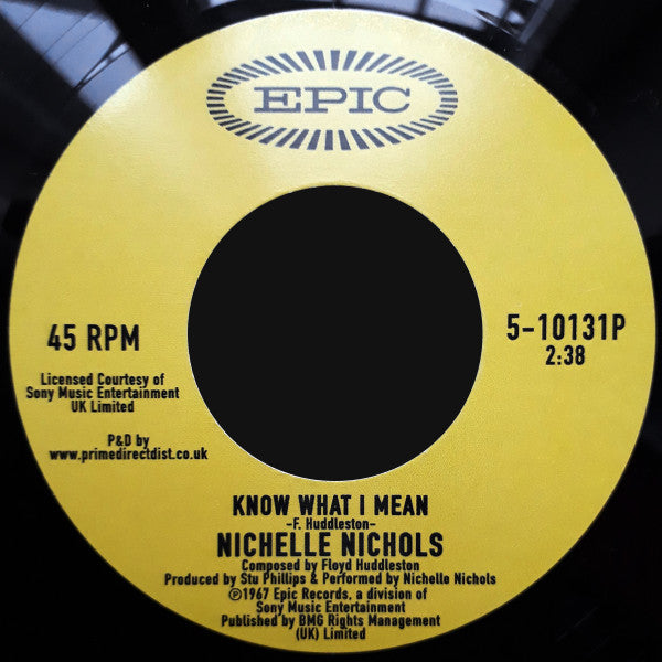 NICHELLE NICHOLS (ニシェル・ニコルズ)  - Know What I Mean (UK 2019年レコードストア・デイ限定復刻再発 7"/New)