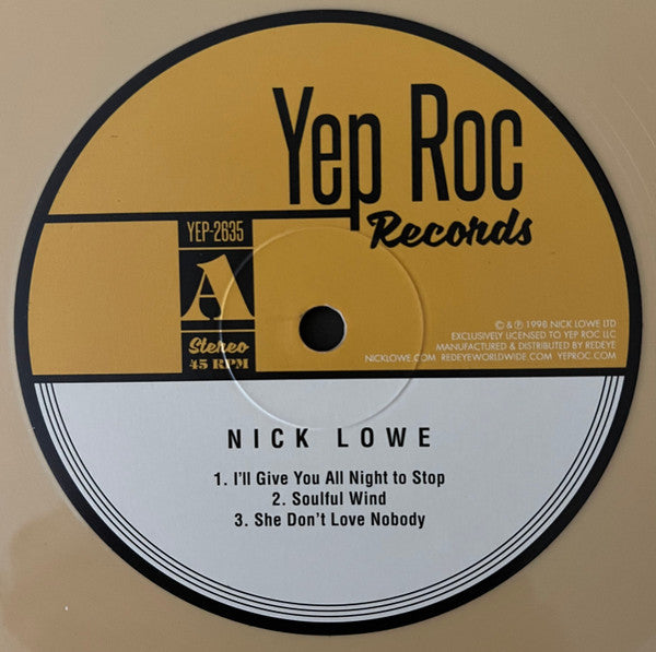 NICK LOWE (ニック・ロウ)  - Dig My Mood (US 発売25周年限定1500枚再発「ブルーVINYL」LP+「イエローVINYL」10"/ New)