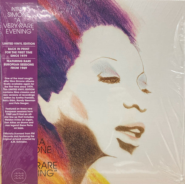 NINA SIMONE (ニーナ・シモン)  - A Very Rare Evening (US 限定復刻再発「黒盤」LP+帯 /New) '69年欧州ライブ名作