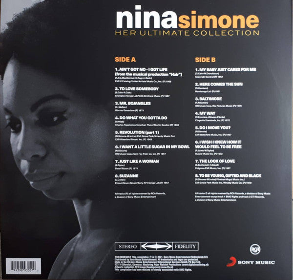 NINA SIMONE (ニーナ・シモン)  - Her Ultimate Collection (EU 限定リリース 180g アナログ LP/New)
