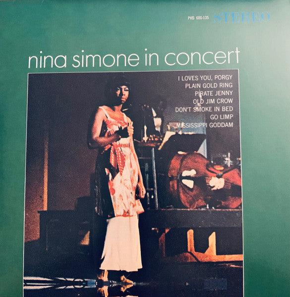 NINA SIMONE (ニーナ・シモン)  - Nina Simone In Concert (EU 限定復刻再発ステレオ LP/New)  '64年ライブ・アルバム