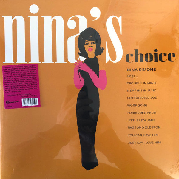 NINA SIMONE (ニーナ・シモン)  - Nina's Choice (EU 500枚限定復刻再発「クリア・ヴァイナル」LP/New)
