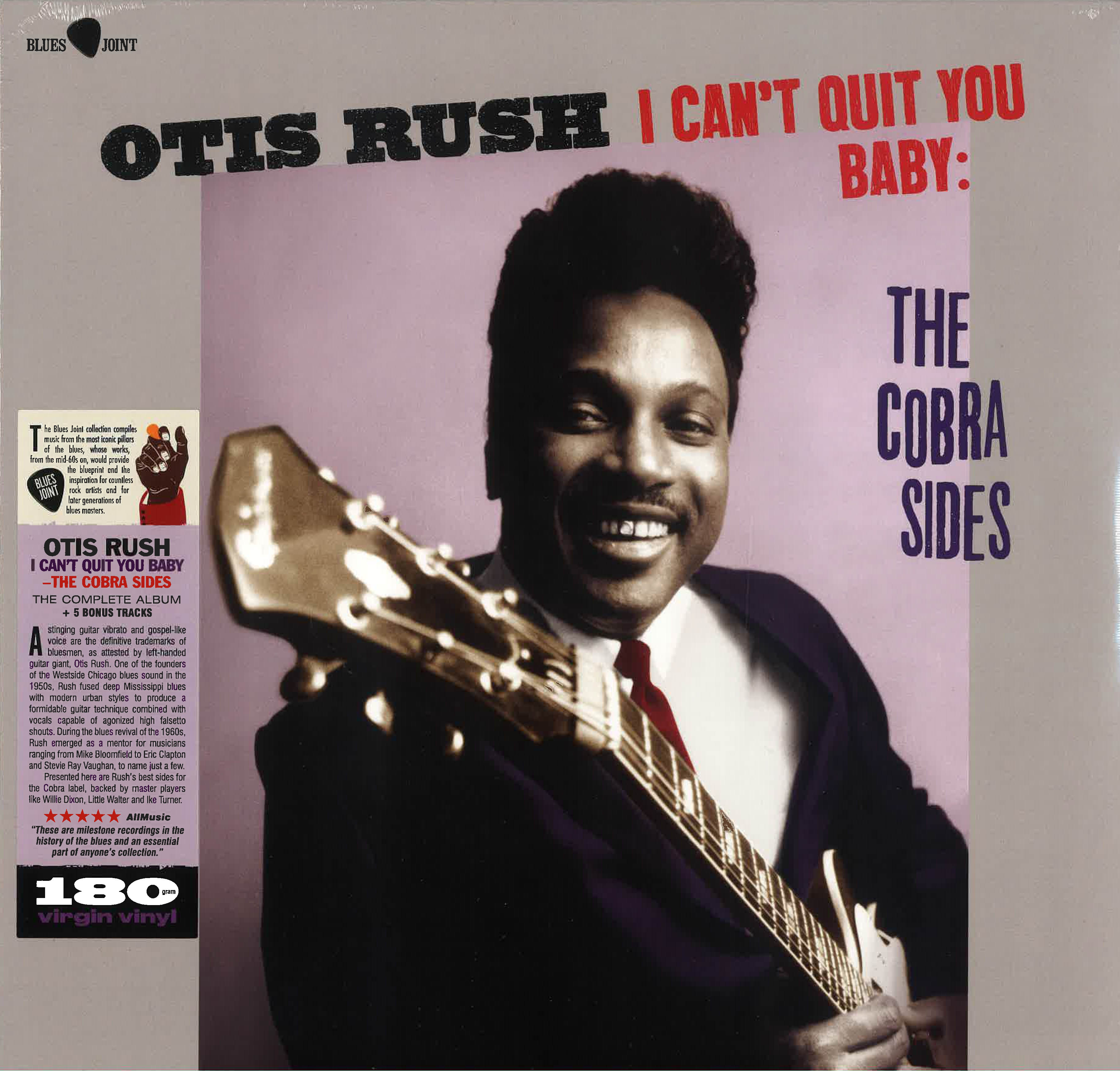 OTIS RUSH (オーティス・ラッシュ) -I Can't Quit You Baby - The Cobra Side (EU 限定 180g LP/New) '56〜'62年コブラ社11枚のシングル曲編集の初期ベスト!
