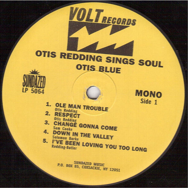 OTIS REDDING (オーティス・レディング)  - Otis Blue / Otis Redding Sings Soul (US サンデイズド社限定復刻再発「モノラル」 LP/New)