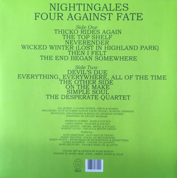 NIGHTINGALES (ナイチンゲールズ)  - Four Against Fate (UK 限定リリース LP/NEW) '20年11thアルバム