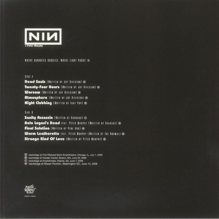 NINE INCH NAILS (ナイン・インチ・ネイルズ)  - Where Darkness Doubles, Where Light Pours In (Spain 限定「カラーヴァイナル」 LP/NEW) レアトラック・コンピ