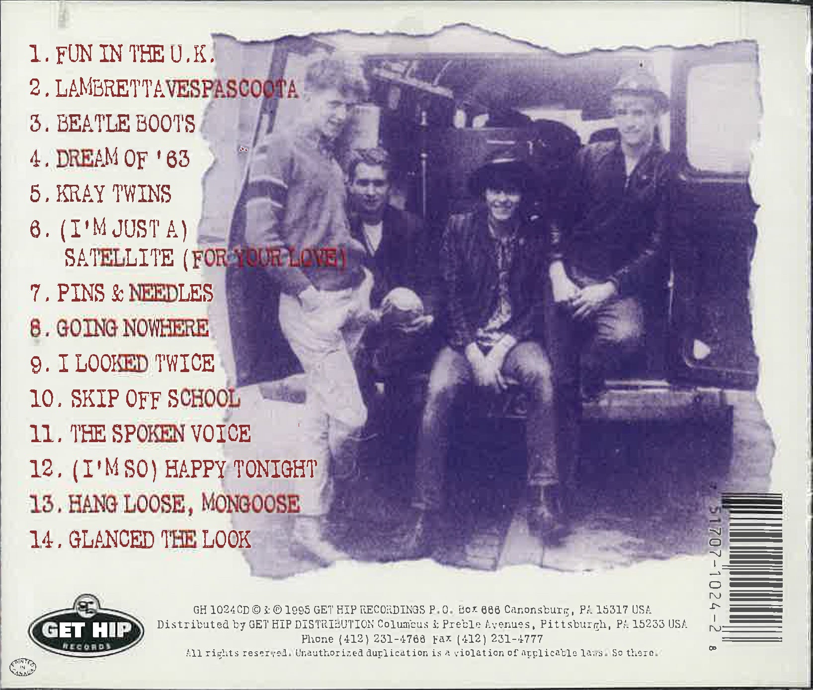 POP RIVETS (ポップ・リヴェッツ)  - Fun In The U.K. (US 限定再発 CD/New)ビリー・チャイルディッシュ在籍ミルクシェイクス前身パンク・バンドのベスト・コンピ