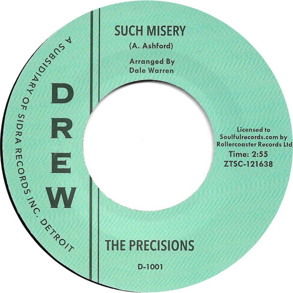 PRECISIONS, THE (プレシジョンズ)  - If This Is Love (I'd Rather Be Lonely) (UK 限定リプロ再発 7"/New）