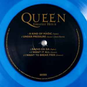 QUEEN (クイーン)  - Greatest Hits 2 (US限定復刻再発「ブルーVINYL」LPx2枚組-金色エンボス印刷見開きジャケ/New)