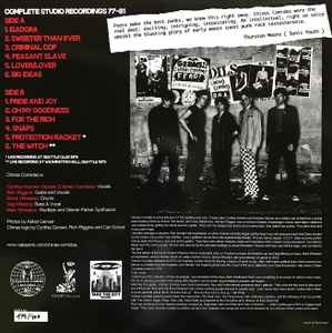 CHINAS COMIDAS (チャイナス・コミダス)  - Complete Studio Recordings 77-81 (Spain 400枚限定ナンバリング入り「ブラックヴァイナル」LP/ New) シアトル女性Vo.アートパンク！