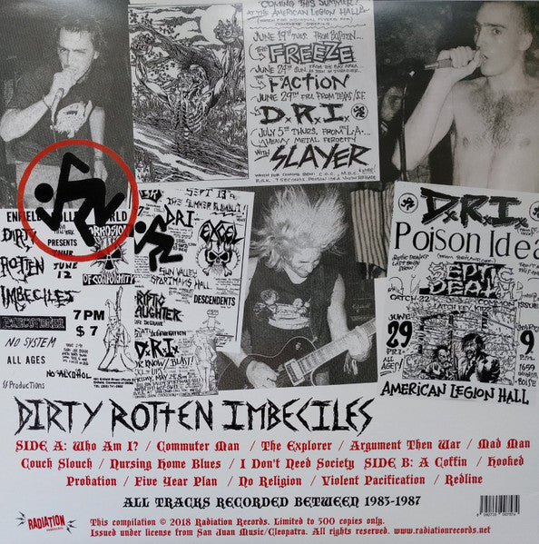 D.R.I. - Violent Pacification And More Rotten Hits 1983-1987 (Italy 「RSD 2018」500枚限定プレス LP/ New)