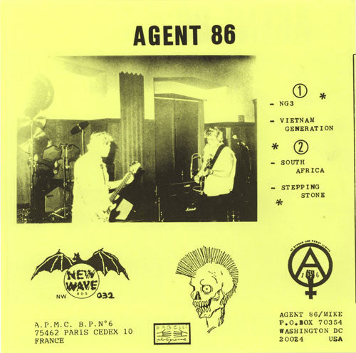 AGENT 86 (エージェント 86) - Vietnam Generation (France オリジナル 7"+PS)