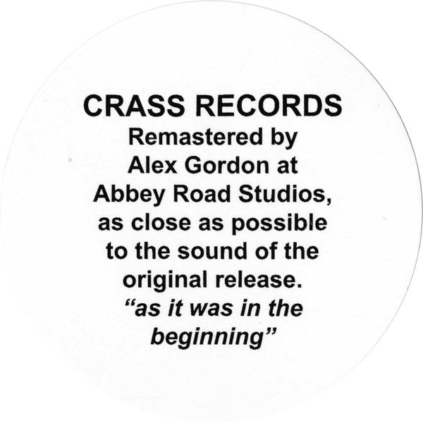 CRASS (クラス) - Best Before...1984 (UK 限定リマスター再発 2xLP/ New)