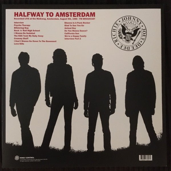 RAMONES (ラモーンズ) - Halfway To Amsterdam : Live At The Melkweg August 5th, 1986 FM Broadcast (EU 限定再発ピンクヴァイナル LP/ New)