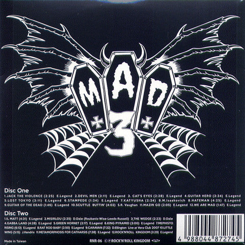 MAD3 (マッド・スリー) - Rock’n’Roll Undead (Japan 自主制作限定紙ジャケ 2xCD/New)
