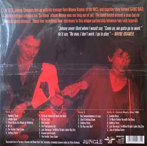 JOHNNY THUNDERS & WAYNE KRAMER's GANG WAR  (ジョニー・サンダース &ウェイン・クレイマー : ギャング・ウォー)  - Johnny Thunders & Wayne Kramer's Gang War! (EU「RSD Black Friday 2025」限定再発「赤＆黒スプラッターヴァイナル」2xLP/ New)