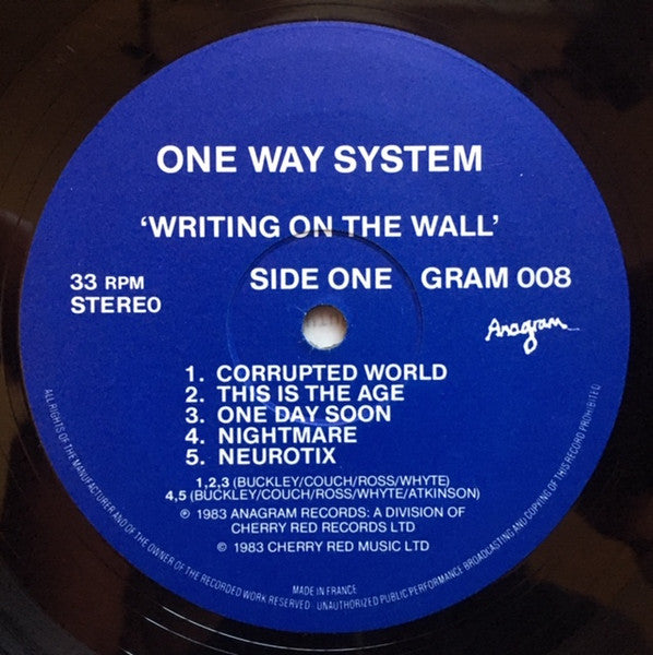 ONEWAY SYSTEM  (ワンウェイ・システム) - Writing On The Wall (UK オリジナル LP+インナー)