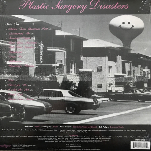DEAD KENNEDYS (デッド・ケネディーズ) - Plastic Surgery Disasters (US 限定プレス再発 LP / New)