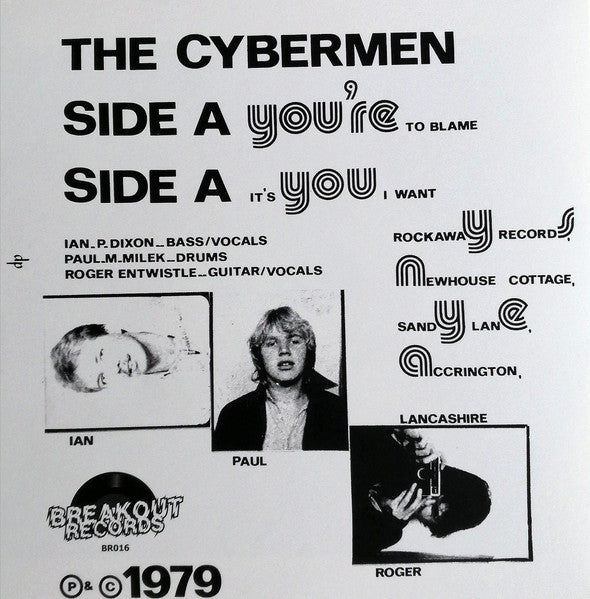 CYBERMEN, THE (ザ・サイバーメン)  - You're To Blame / It's You I Want  (Italy 限定再発 7"/ New) '79年2ndシングル！