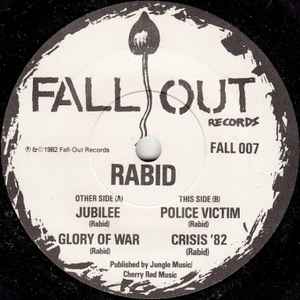 RABID (ラビッド) - The Bloody Road To Glory (UK '82 再発 7"/光沢固紙ジャケ) '82年ファースト！