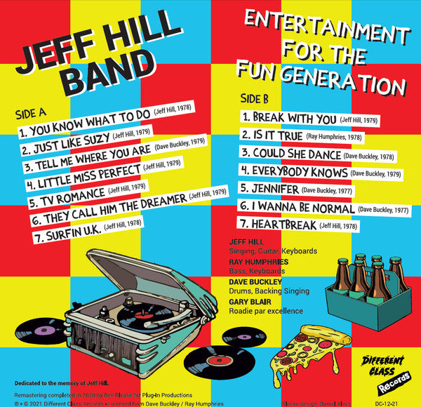 JEFF HILL BAND (ジェフ・ヒル・バンド)  - Entertainment For The Fun Generation (Portugal 限定プレス LP/ New)