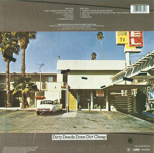 AC/DC (エーシー・ディーシー)  - Dirty Deeds Done Dirt Cheap (EU 限定「リマスター再発」LP/ New)