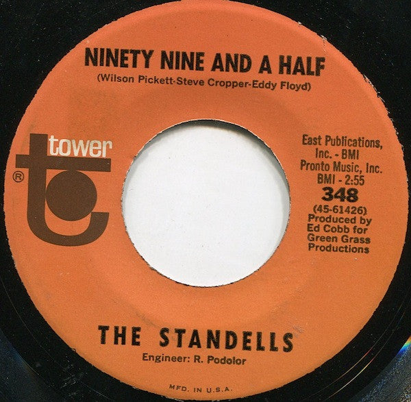 STANDELLS (スタンデルズ) - Can't Help But Love You (US オリジナル 7")