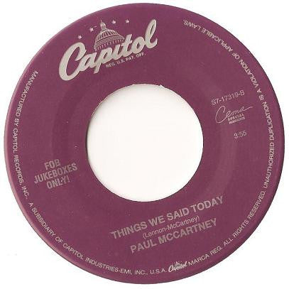 PAUL McCARTNEY (ポール・マッカートニー） - Biker Like An Icon (US 限定ホワイトヴァイナル「ジュークボックス用」7"/元々ジャケ無)