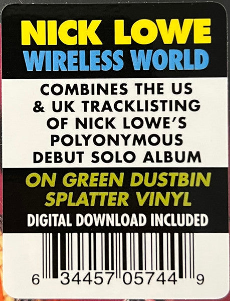 NICK LOWE (ニック・ロウ) - Wireless World (US 2022 RSD 限定「グリーン& ブラック・マーブル・ビニール 」LP+DLコード/ New)