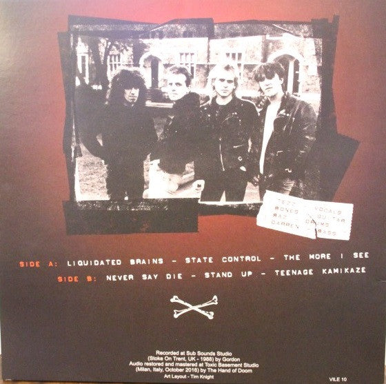 BROKEN BONES (ブロークン・ボーンズ)  - Demo 1988 (Italy 400枚限定再発「ブラックヴァイナル」LP「廃盤 New」 )
