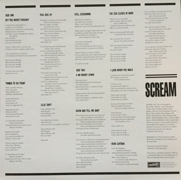 SCREAM (スクリーム)  - This Side Up (US 2023年限定再発「ブルーヴァイナル」 LP / New)