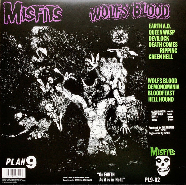 MISFITS (ミスフィッツ) - Earth A.D. / Wolfs Blood (US 限定プレス再発 LP/ New)