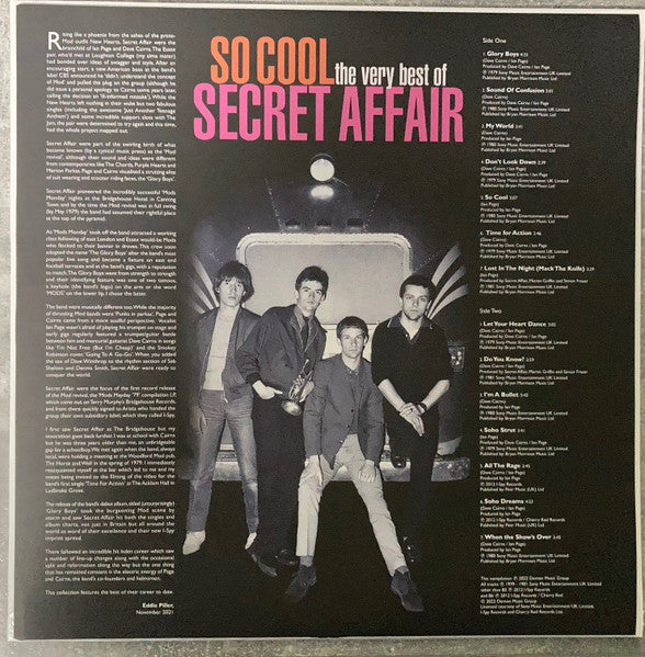 SECRET AFFAIR (シークレット・アフェア)  - So Cool The Very Best Of (UK 限定プレス LP/ New)