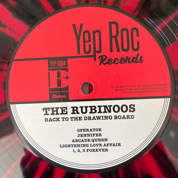 RUBINOOS, THE (ザ・ルビナーズ)  - Back To The Drawing Board (US RSD ブラックフライデー 2022 限定再発ルビー＆ブラックス・プラッターヴァイナル LP/ New)