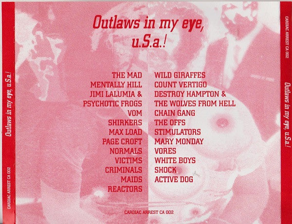 V.A. (初期USパンク・コンピ！)  - Outlaws In My Eye, USA! (Italy 限定プレス CD/ New)