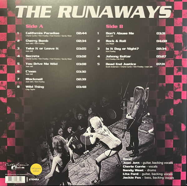 RUNAWAYS, THE (ザ・ランナウェイズ)  - The Agora Cleveland 1976 (Dutch 限定プレス LP/ New)