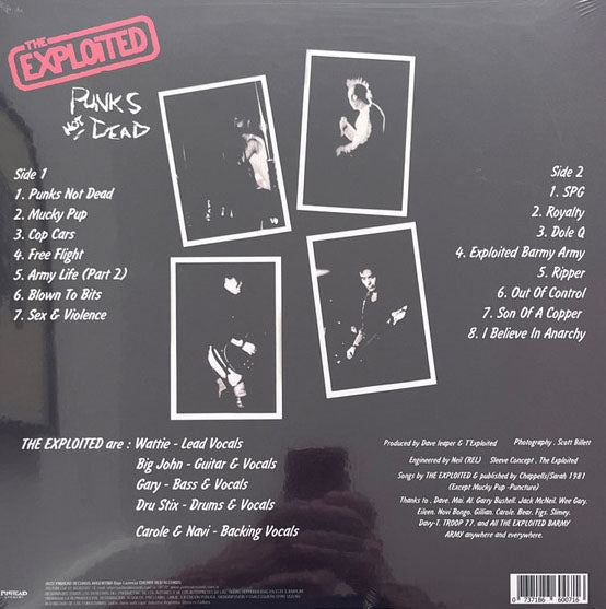 EXPLOITED, THE (ジ・エクスプロイテッド) - Punks Not Dead (Argentina 限定再発 LP+ポスター/ New)