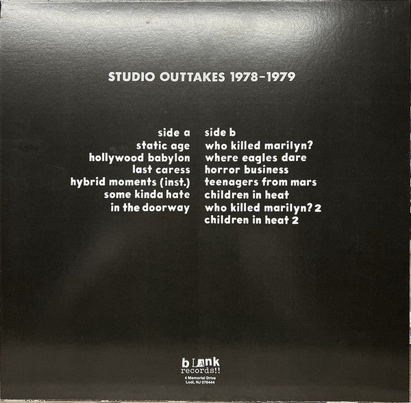 MISFITS (ミスフィッツ)  - Studio Outtakes 1978-1979 (US 限定「カラーヴァイナル」LP/ New)