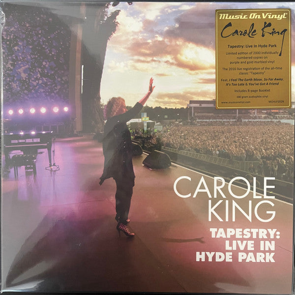 CAROLE KING (キャロル・キング)  - Tapestry: Live In Hyde Park (EU M.V.O.社2,000枚限定再発ナンバリング入り180g パープル＆ゴールド・マーブルヴァイナル 2xLP+ブックレット/ New)